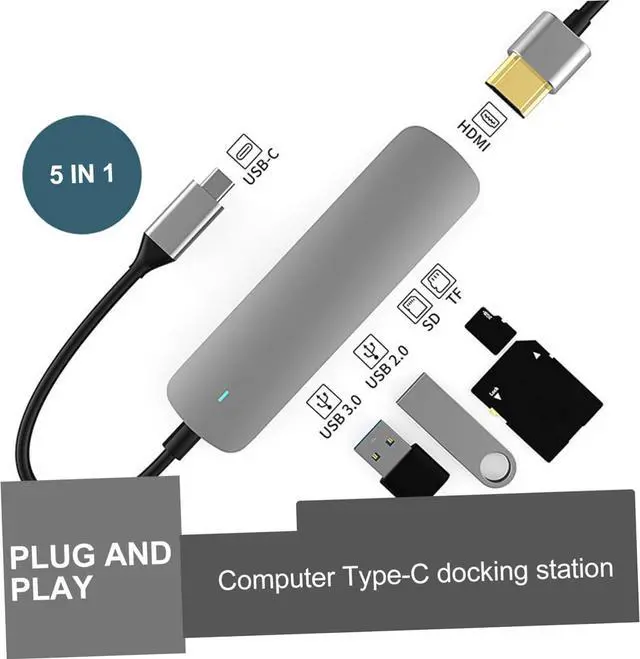 Alt view image 7 of 7 - Uonlytech 3pcs c to 4 3.0 Ports Data Hub Portable Hub OTG Expansion Adapters for Laptop and Phone