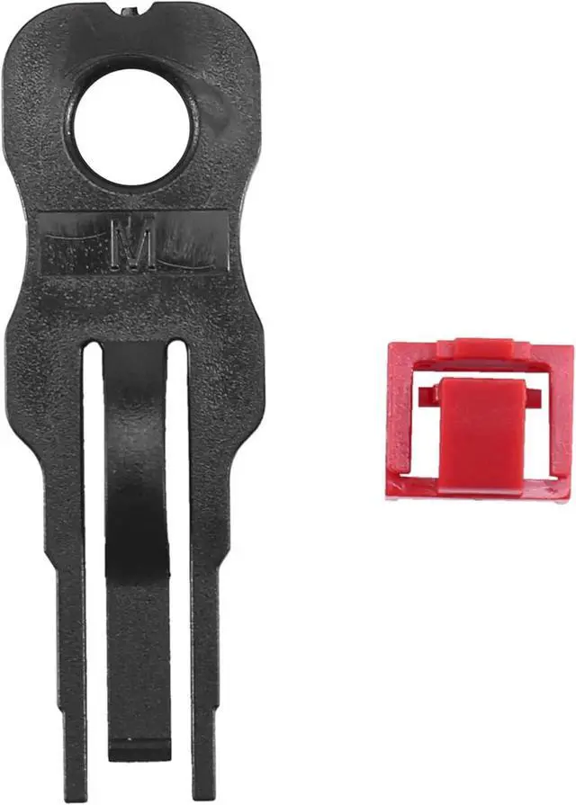 Alt view image 2 of 7 - Yarzkrg 800Pcs Red RJ45 Port Ethernet LAN Hub Anti Dust Cover Plug Cap Blockout Protector with Proprietary Lock and Key