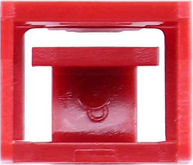 Alt view image 3 of 7 - Yarzkrg 800Pcs Red RJ45 Port Ethernet LAN Hub Anti Dust Cover Plug Cap Blockout Protector with Proprietary Lock and Key