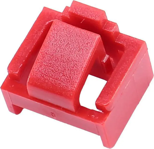 Alt view image 4 of 7 - Yarzkrg 800Pcs Red RJ45 Port Ethernet LAN Hub Anti Dust Cover Plug Cap Blockout Protector with Proprietary Lock and Key