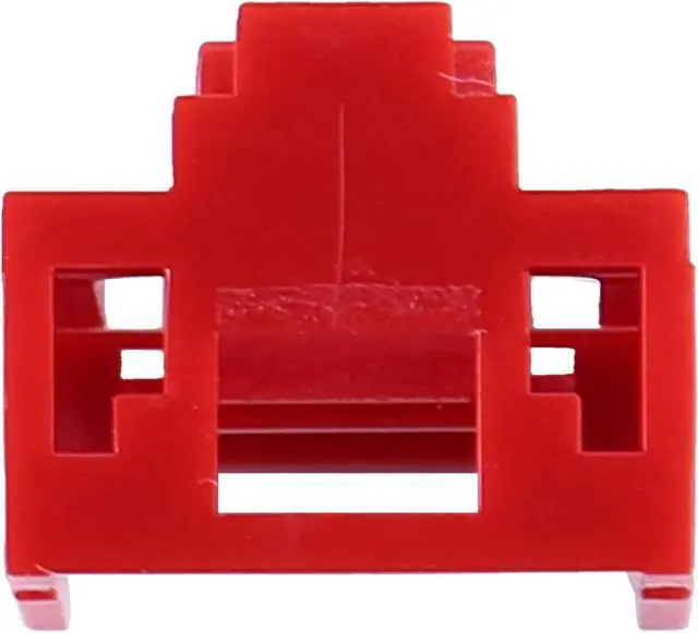 Alt view image 6 of 7 - Yarzkrg 800Pcs Red RJ45 Port Ethernet LAN Hub Anti Dust Cover Plug Cap Blockout Protector with Proprietary Lock and Key