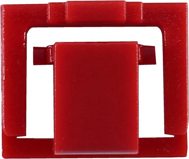 Alt view image 7 of 7 - Yarzkrg 800Pcs Red RJ45 Port Ethernet LAN Hub Anti Dust Cover Plug Cap Blockout Protector with Proprietary Lock and Key