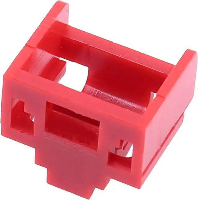 Alt view image 5 of 7 - Yarzkrg 800Pcs Red RJ45 Port Ethernet LAN Hub Anti Dust Cover Plug Cap Blockout Protector with Proprietary Lock and Key