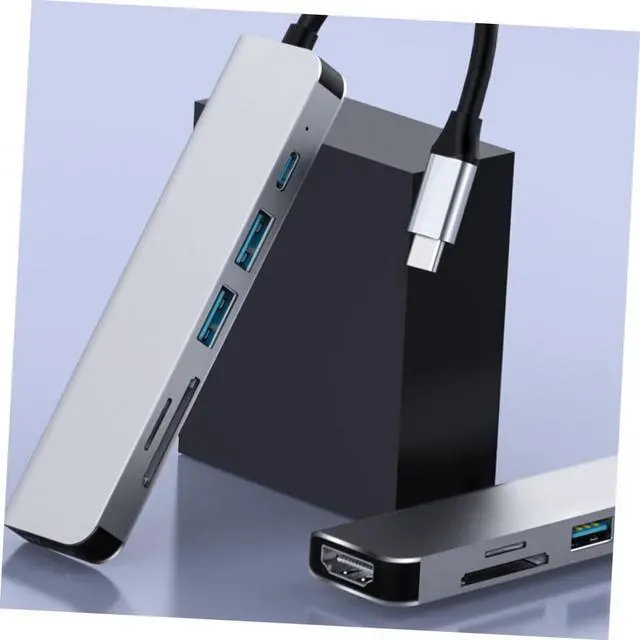 Alt view image 4 of 7 - Artibetter 3pcs Type- Adapter USB Hub Multifunction Portable Adapter Reader Converter Efficient