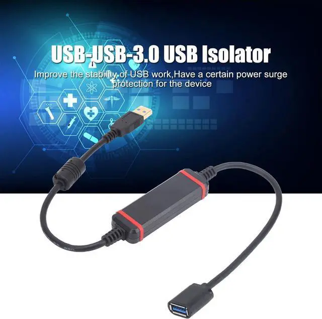Alt view image 2 of 7 - ANKROYU USB Isolator, Data USB Hub High Speed Plastic Disconnector 480M USB USB 3.0 DC5V 500Ma Isolated Load Switch USB Hubs, Isolation Load Switch
