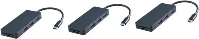 Main image of Uonlytech 3pcs 5 1 5-in-1 USB 3.0 Ports Micro Slots Compact Design Compatible with Laptops USB Ethernet for