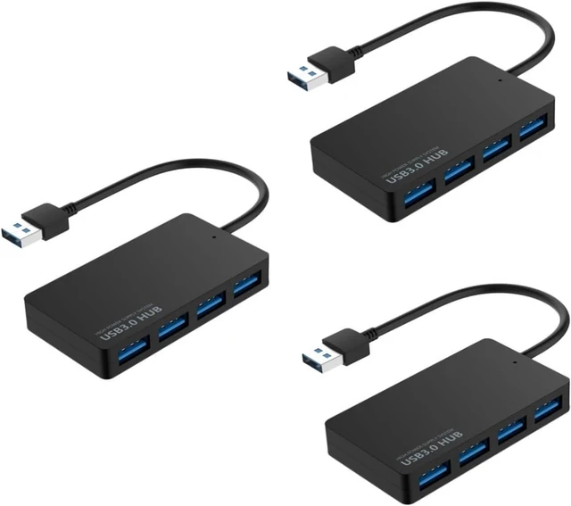 Stackable Usb HOMSFOU 3pcs USB Hub Port Data Hub Multi USB Docking Station for Pc ...
