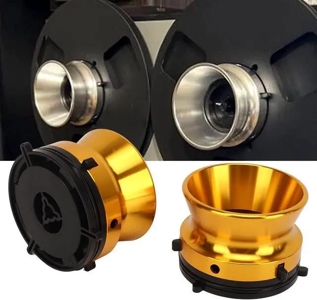 Alt view image 4 of 7 - 1 Pair 10in Polished Aluminium, Polished Aluminium Nab Hub Adapter Nab Hub Adapter Nab Hub Adapter Opener Universal Loading Device Universal Nab Hub Adapter (Gold)