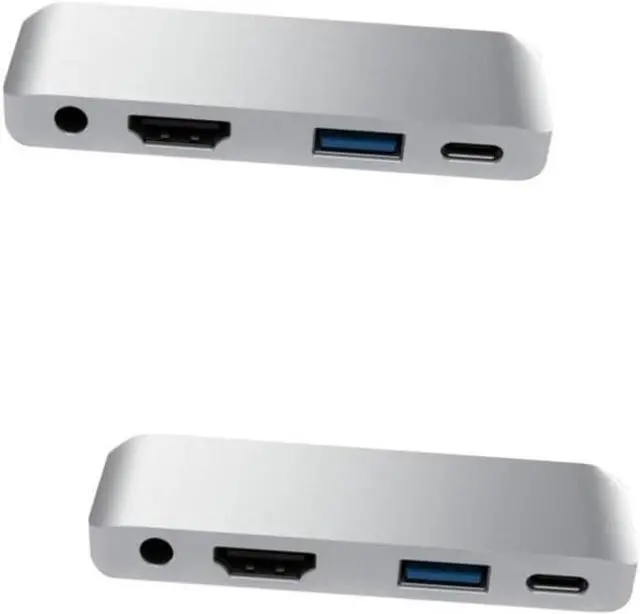 Main image of Uonlytech 2pcs USB-c Pd Charging Hub Adapter 4k Hub USB 3.0 3.5mm Headset for Laptop