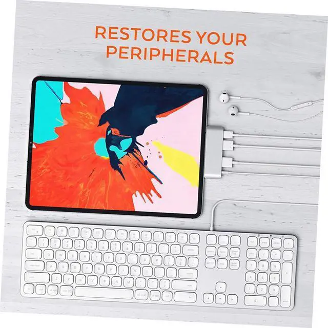 Alt view image 6 of 7 - Uonlytech 2pcs USB-c Pd Charging Hub Adapter 4k Hub USB 3.0 3.5mm Headset for Laptop