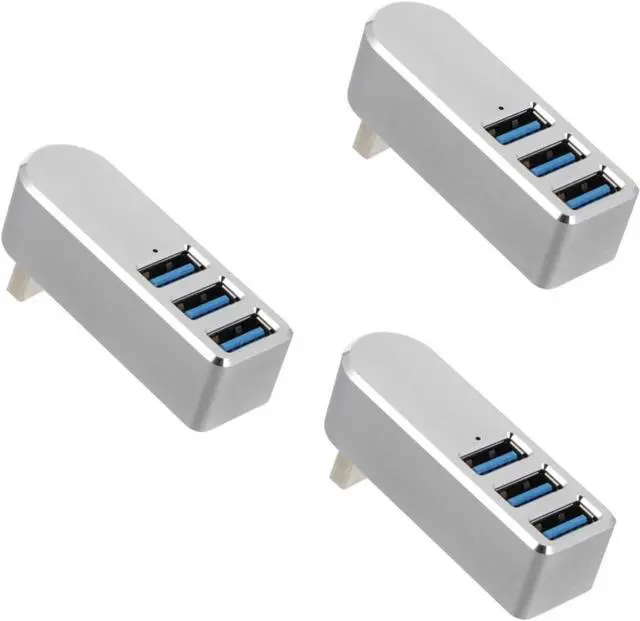 Main image of jojofuny 3pcs USB Laptop Hub Port USB Hub Data Aluminum Alloy Easy to Use Computer Accessory