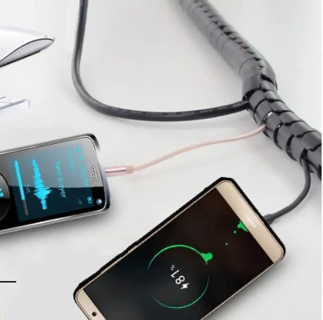 Alt view image 6 of 7 - Winding TubeTube Cable Protector,Silicone Spiral Tube,Wiring Tube, Soft Protective casing-3 * 5mm*1m (Color : 6 * 8mm*1m)