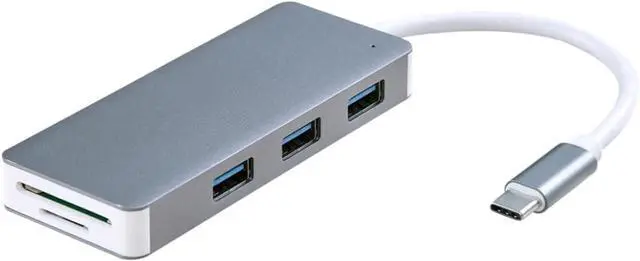 Alt view image 2 of 7 - HEMOTON 3pcs Multi-Function USB Adapter Type c Ports Ethernet Micro for Laptops Grey Portable