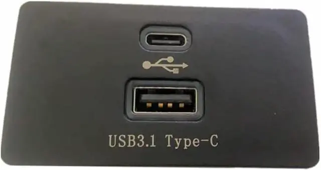 Alt view image 3 of 6 - for Ford Focus Lincoln SYNC 3 Type-C+USB Dual Media HUB Box Module Storage Box USB Charging Port LB5T-14F014-CB