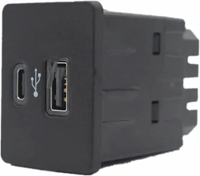 Alt view image 4 of 6 - for Ford Focus Lincoln SYNC 3 Type-C+USB Dual Media HUB Box Module Storage Box USB Charging Port LB5T-14F014-CB