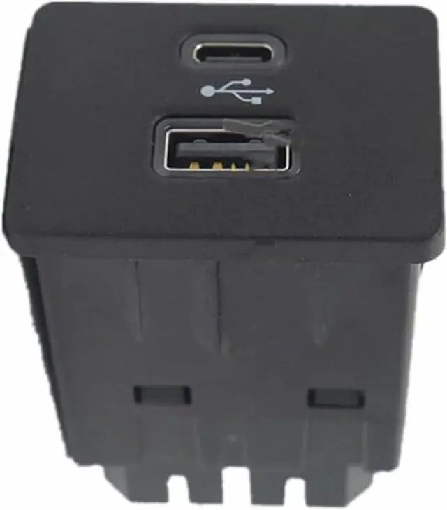 Alt view image 5 of 6 - for Ford Focus Lincoln SYNC 3 Type-C+USB Dual Media HUB Box Module Storage Box USB Charging Port LB5T-14F014-CB