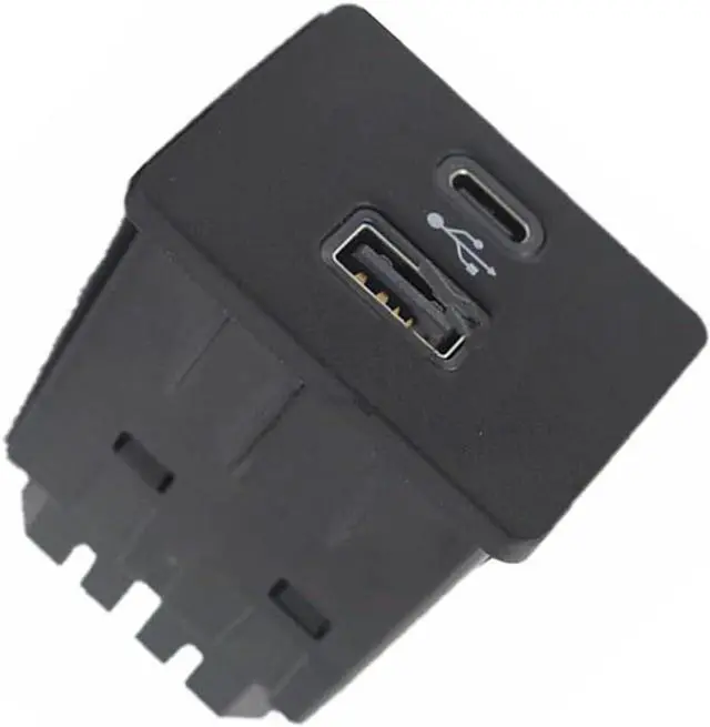 Alt view image 6 of 6 - for Ford Focus Lincoln SYNC 3 Type-C+USB Dual Media HUB Box Module Storage Box USB Charging Port LB5T-14F014-CB