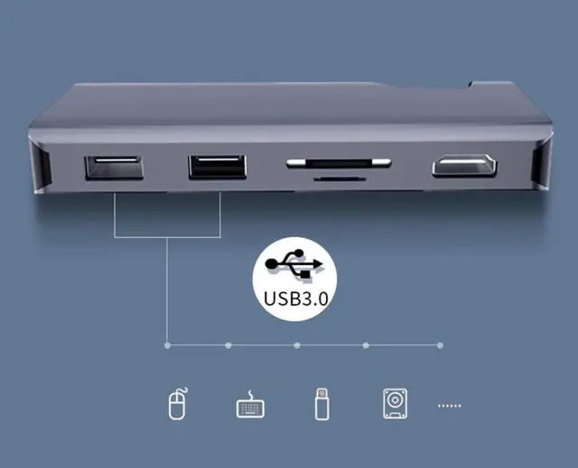 Alt view image 6 of 7 - ARTIBETTER Type- Adapter for Laptops Notebooks USB Pd Fast Charging Compact Portable Wear-Resistant