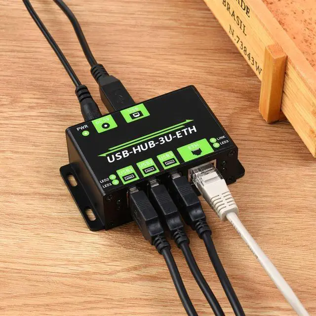 Alt view image 6 of 7 - NATEFEMIN Multifunctional USB HUB Extending Extender, 3 Way USB Ports Industrial Grade for Industrial/Office Environments Requiring