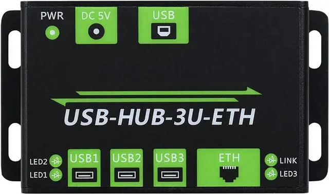 Alt view image 4 of 7 - NATEFEMIN Multifunctional USB HUB Extending Extender, 3 Way USB Ports Industrial Grade for Industrial/Office Environments Requiring