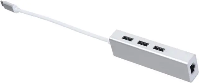 Alt view image 4 of 7 - Gatuida 3pcs USB Data Hub with Mbps Ethernet Adapter Ports Type for Pc Laptop and Setup Fast Data Transfer