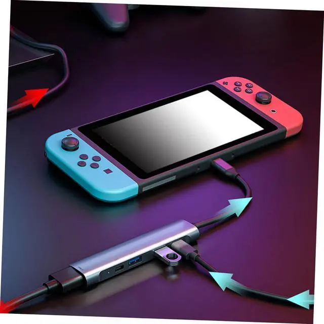 Alt view image 5 of 7 - Uonlytech 2pcs Type-c USB Hub Adapter USB Ports and Dual Type-c for Efficient Multi-Device Connectivity