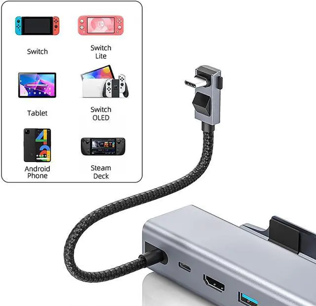 Alt view image 5 of 7 - Professional USB Docking Hub - 6-in-1 Computer Hub Docking Station with 2.0 High-Definition Output and Full Speed Charging