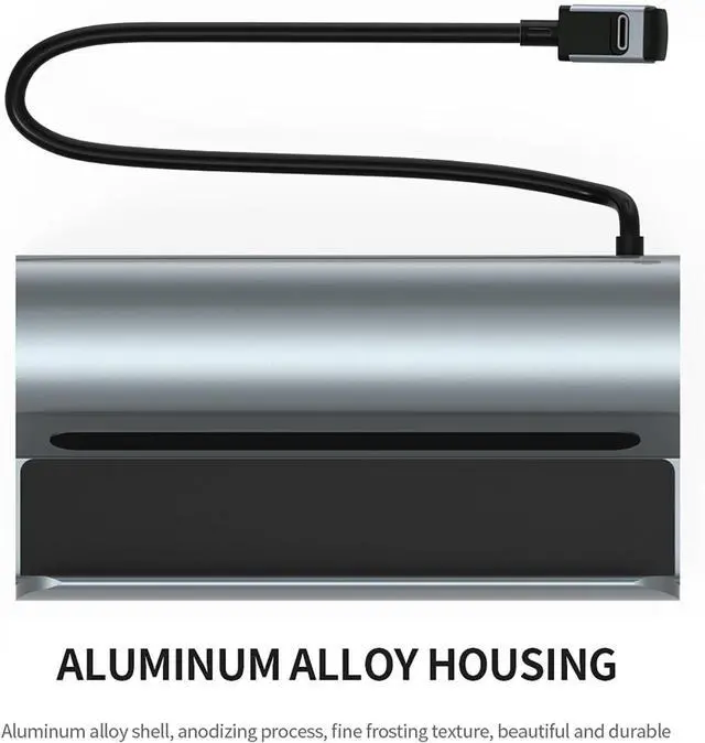 Alt view image 7 of 7 - Professional USB Docking Hub - 6-in-1 Computer Hub Docking Station with 2.0 High-Definition Output and Full Speed Charging