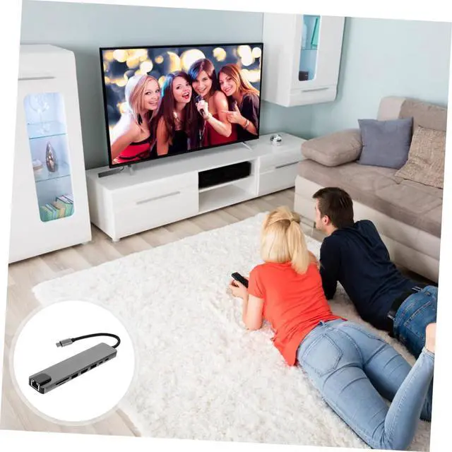 Alt view image 7 of 7 - VILLCASE 2pcs USB c Adapter Laptop Docking Station Type- for Phone Compact USB Converter