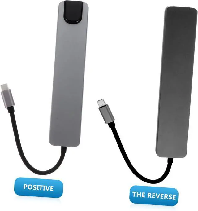 Alt view image 6 of 7 - Operitacx 3pcs Type-c Multifunction USB Hub Adapter Video Output Power Ethernet Compatible Laptops Office and