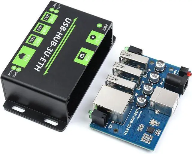 Alt view image 3 of 7 - NATEFEMIN Multifunctional USB HUB Extending Extender, 3 Way USB Ports Industrial Grade for Industrial/Office Environments Requiring