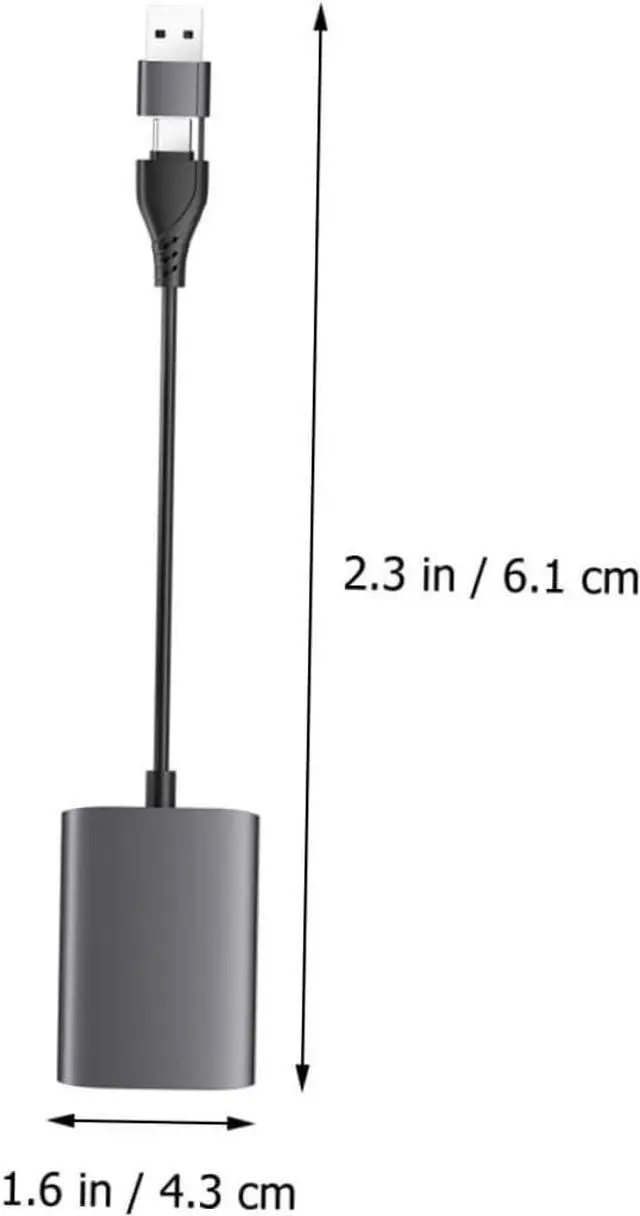 Alt view image 5 of 7 - SHOWERORO USB 3.0/Type-C Dual Video Adapter 1080P 60Hz Wide Compatibility High-Definition Display Splitter