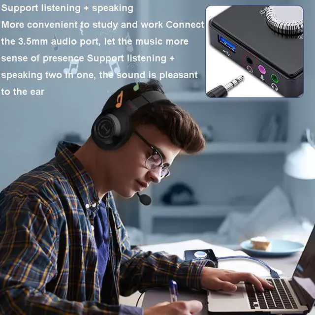 Alt view image 4 of 6 - LTLWSH USB C Hub, USB Multi Port Expander with Sound Card Computer Docking Station 10 in 1 Docking Station USB hub hub Splitter