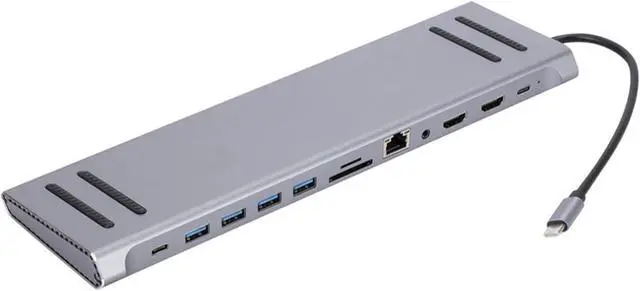 Alt view image 5 of 7 - Type C Adapter for Laptop, 12 in 1 Docking Station for Laptop, 5.0 Gbps HD Port Expander Computer Accessories Docking Station for Laptop Plug and for Laptops Pochy