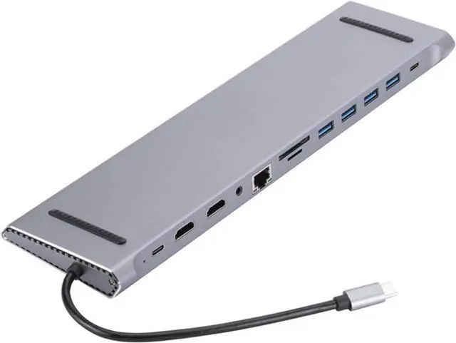 Alt view image 7 of 7 - Type C Adapter for Laptop, 12 in 1 Docking Station for Laptop, 5.0 Gbps HD Port Expander Computer Accessories Docking Station for Laptop Plug and for Laptops Pochy