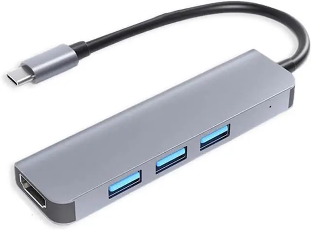 Main image of 4 in 1 USB C Hub 4-Port USB Hub Micro USB Splitter Ultra-Slim USB Data Hub Portable USB Port Expander HDMI 4K