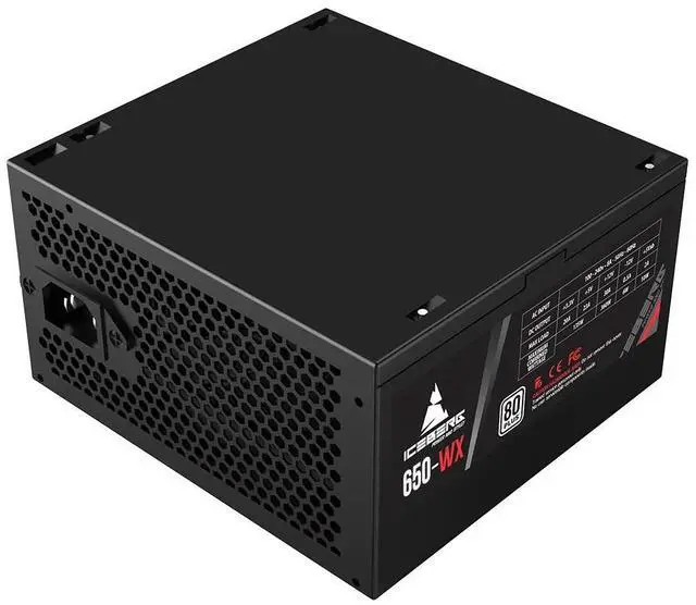 Alt view image 2 of 5 - Iceberg Gaming PC Power Supply Unit 650-WX 650W 80 Plus White One (1) PCIe 6+2 + one (1) PCIe 6 conectors