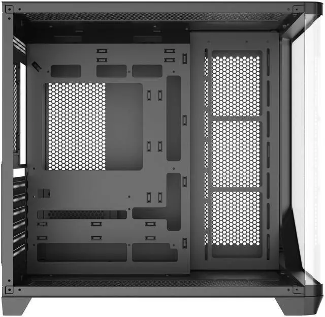 Alt view image 4 of 7 - Iceberg Crystal Wave L ATX Tower Gaming PC Case Full-View Panoramic Curved Tempered Glass Includes Seven (7) aRGB Fans (Negro)