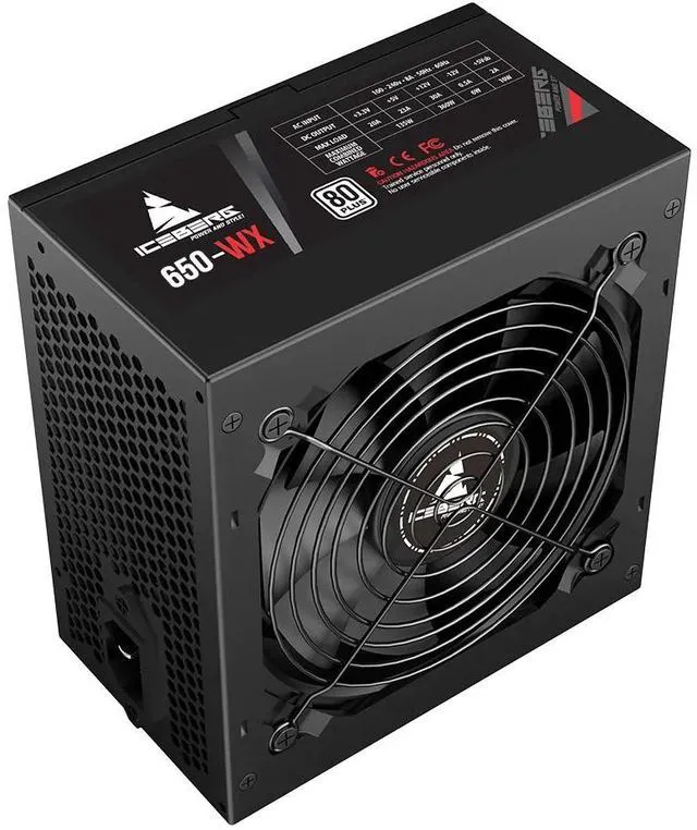 Alt view image 2 of 6 - Iceberg Gaming Combo: Titan M16 Plus EATX Case with (7) Seven aRGB Fans + 650-WX 650W 80 plus Power Supply