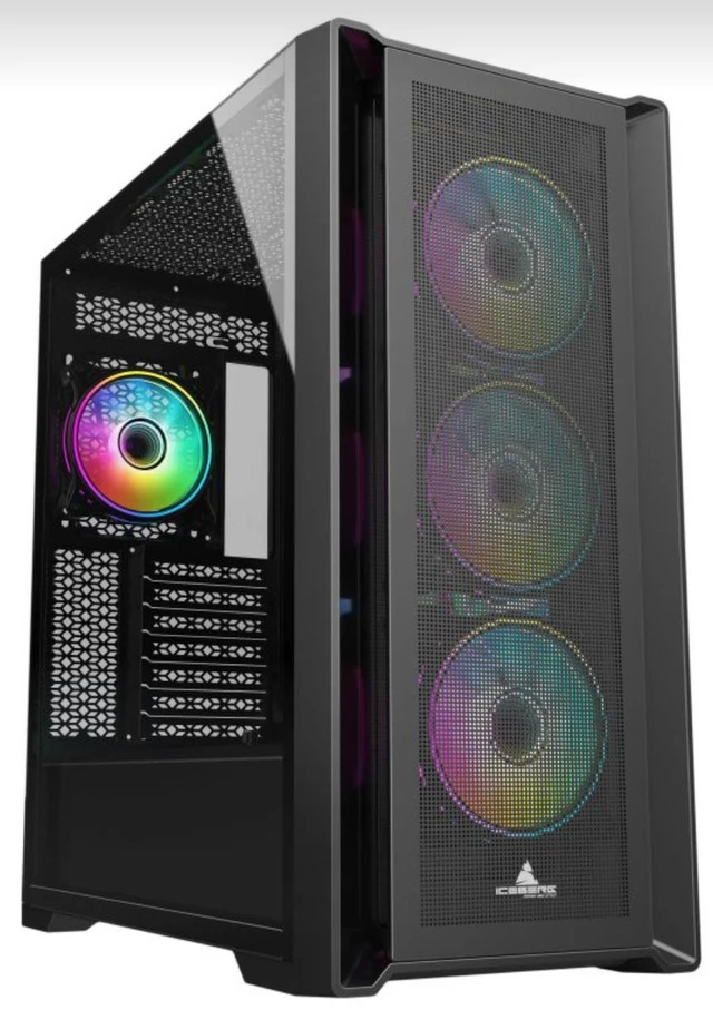Alt view image 3 of 6 - Iceberg Gaming Combo: Titan M16 Plus EATX Case with (7) Seven aRGB Fans + 650-WX 650W 80 plus Power Supply