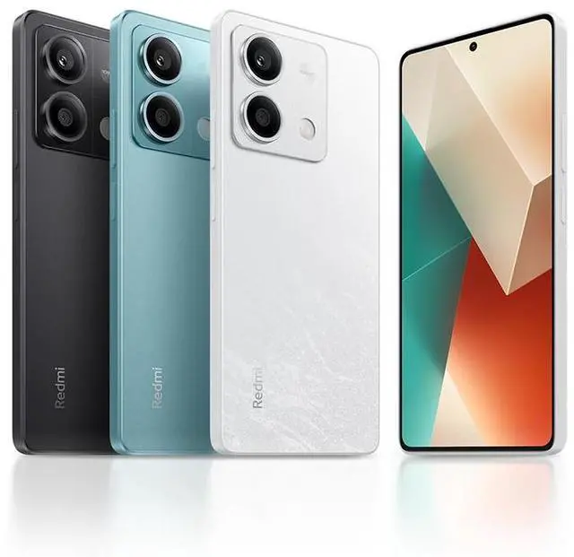 Alt view image 4 of 5 - Redmi Note 13 5G + 4G LTE (256GB + 8GB) 6.67" 108MP Triple (for Tmobile Mint Tello & Global) Global Bands Unlocked (Ocean Teal)
