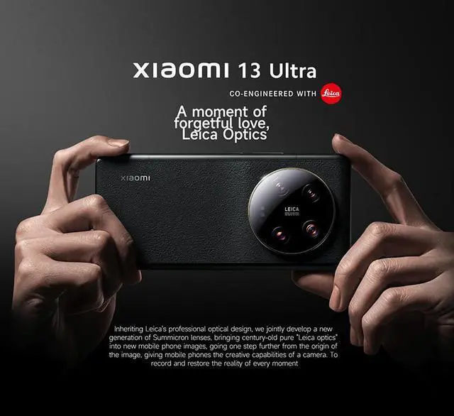 Main image of Xiaomi 13 Ultra Dual-SIM 512GB ROM + 16GB RAM (Only GSM | No CDMA) Factory Unlocked 5G Smartphone (Black) - International Version