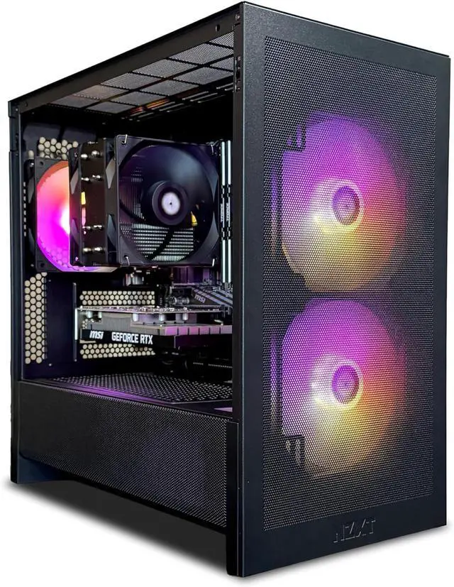 Alt view image 2 of 6 - TWELF Onyx H3 Gaming PC RTX 3050 6GB, Ryzen 5 5500, 16GB RAM, 512GB SSD, Windows 11 Pro | Mystery Gift - Ready to Play