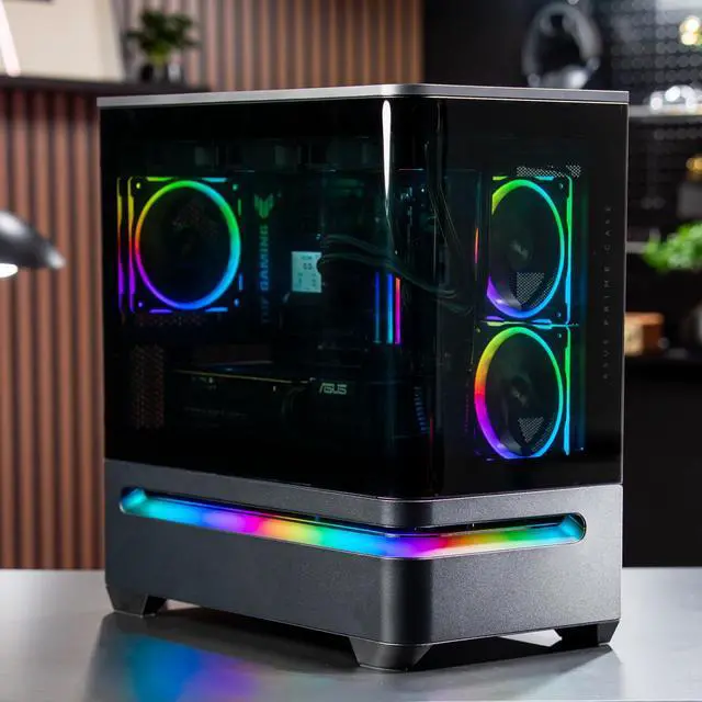 Alt view image 3 of 3 - TWELF Eclipse Gaming PC Core i9-14900K, RTX 5070 12GB, 32GB DDR5, 1TB NVMe SSD 360mm AIO, Windows 11 Pro, VR Ready - Mystery Gift Included Black