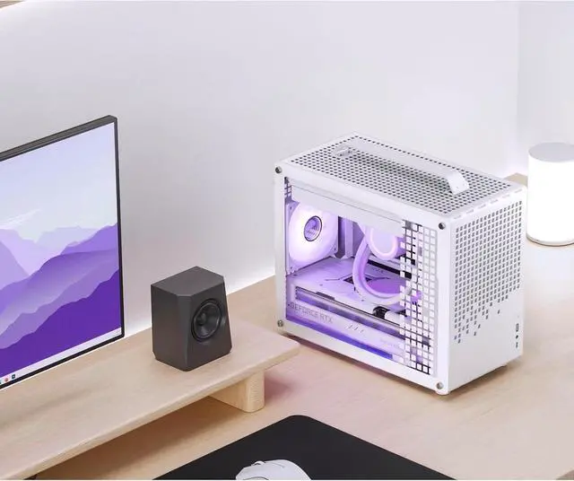 Alt view image 6 of 6 - TWELF Nyx Z20 Gaming PC | Ryzen 5 7600x, RX 9060XT 8GB, 16GB DDR4, 1TB NVMe, 240mm AIO, Windows 11 Pro, Mini Tower, LAN Party Ready | Mystery Gift White