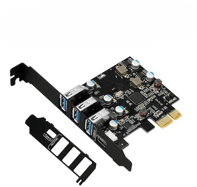Main image of FOR PCIE Three-port USB 3.0 + Type-C Adapter Card PCI-E To USB + TYPEC Expansion Card SATA Power Supply