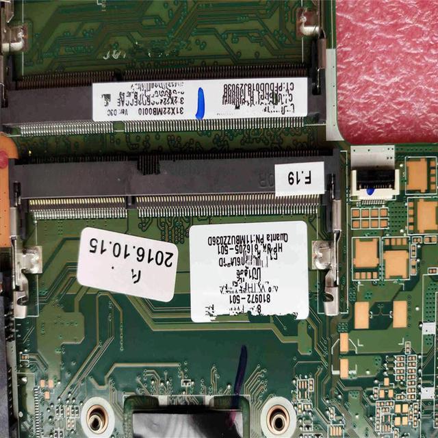 Main image of FOR 14-AB Main Board 810972-501/001 816205-501 Version Number: DA0X22MB6D0