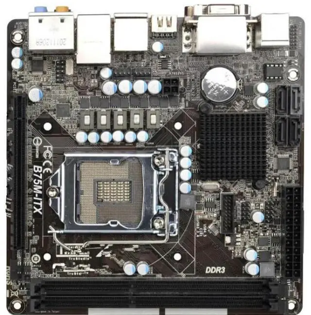 Main image of FOR 1155 Pins, Technology B75M-ITX Main Board B75 VGA 17x17cm DDR3