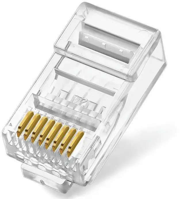 Main image of FOR 100PCS/Box CAT6 RJ45 crystal head CAT5E Network connector RJ45 8P8C network cable connector