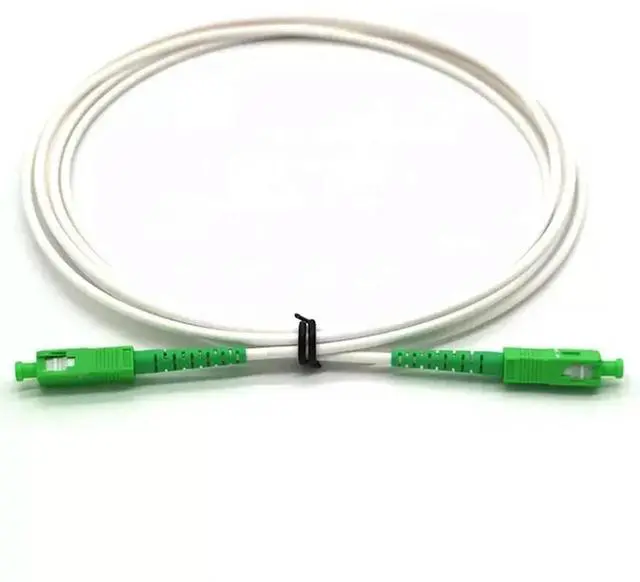 Main image of FOR 10PCS SC APC white Drop Patch Cable SC Singlemode Simplex Fiber optic patch cord fiber optic jumper Cable